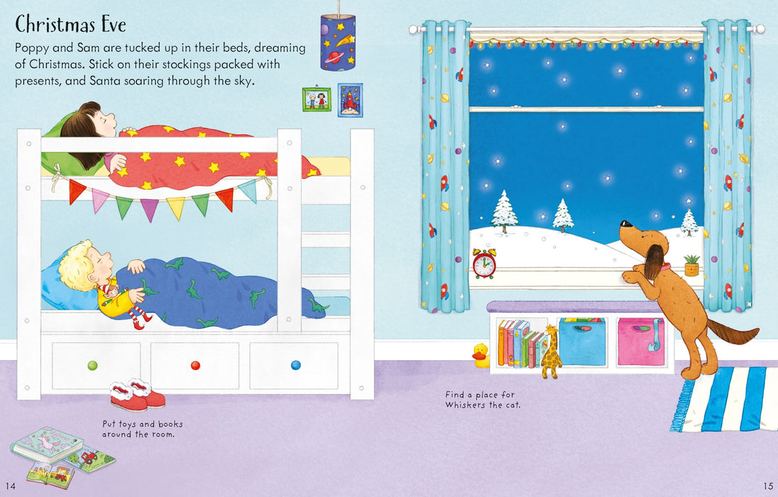 Usborne Poppy And Sam's Christmas Sticker Book