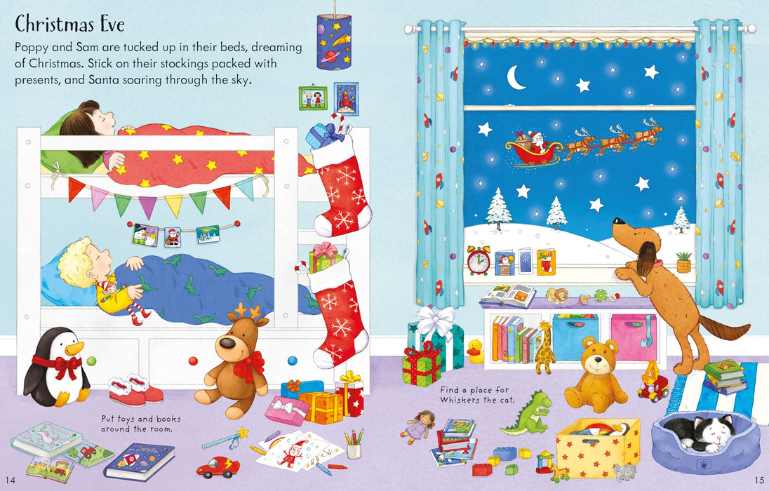 Usborne Poppy And Sam's Christmas Sticker Book