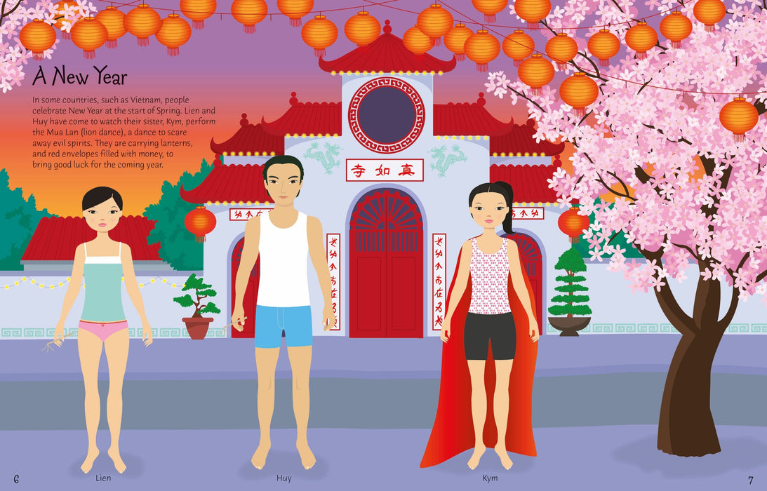 Usborne Dolly Dressing Costumes Around the World