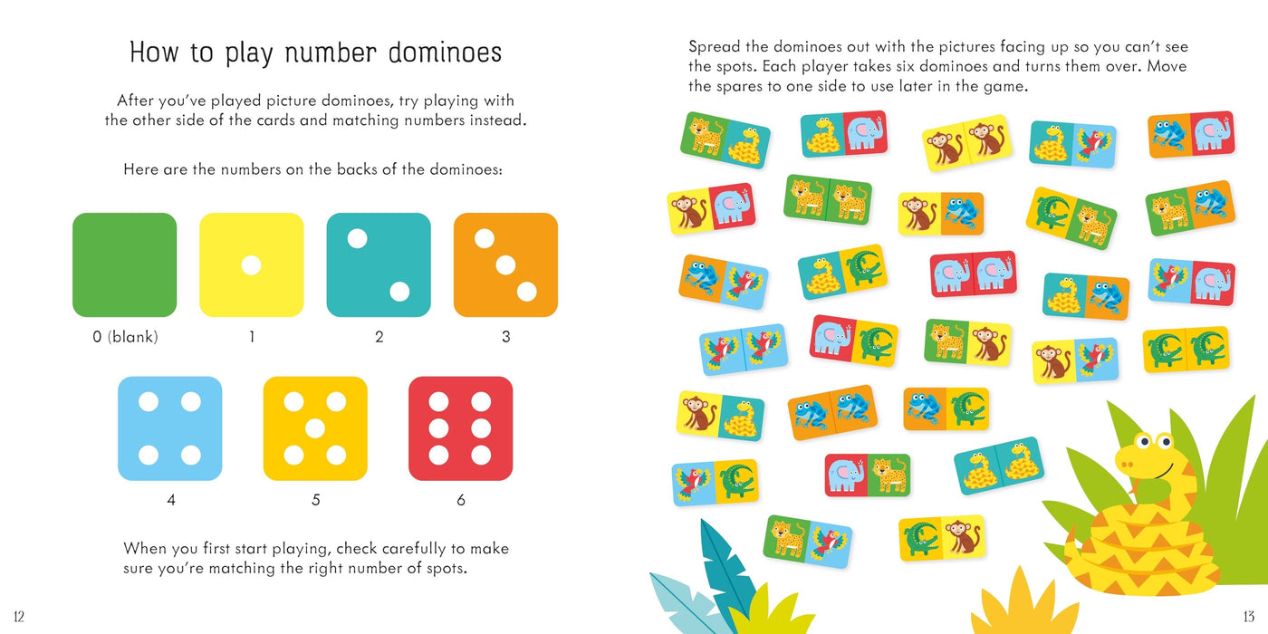 Usborne Jungle Dominoes Game