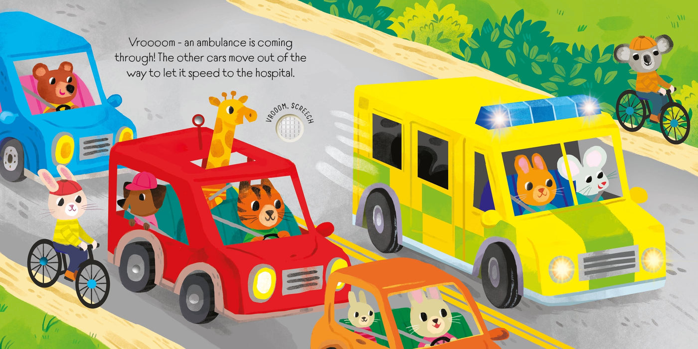 Usborne Lights And Sounds Emergency Vehicles Book