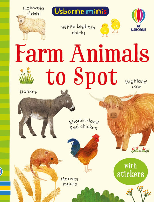 Usborne Minis Farm Animals To Spot Book