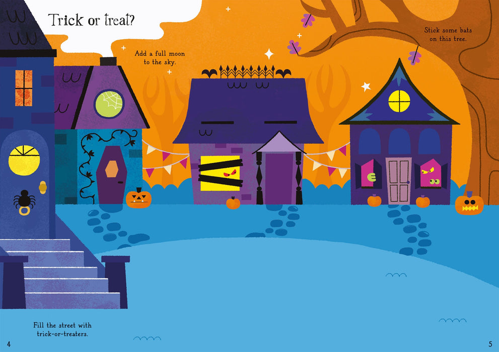 Usborne Little First Stickers Creepy Halloween