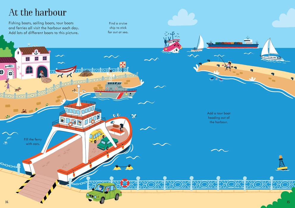 Usborne Little First Stickers Travel