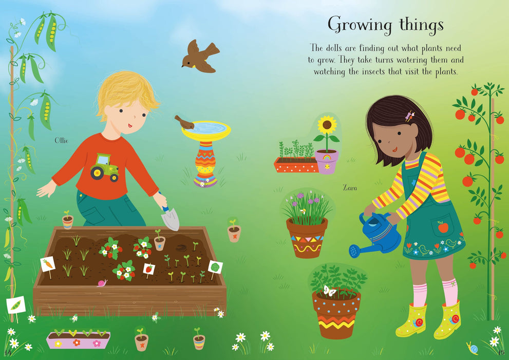 Usborne Little Sticker Dolly Dressing Starting School