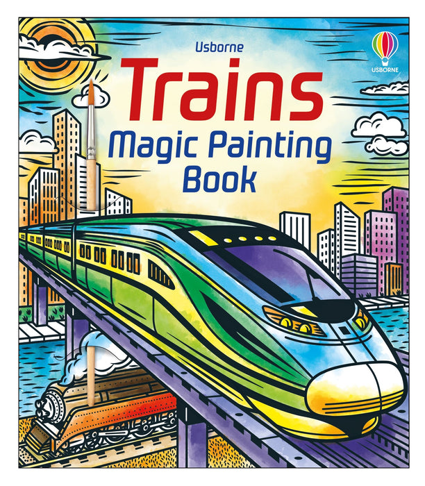 Usborne Trains Magic Painting Book