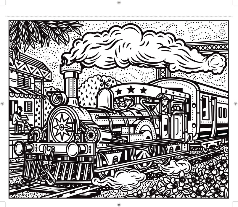 Usborne Trains Magic Painting Book