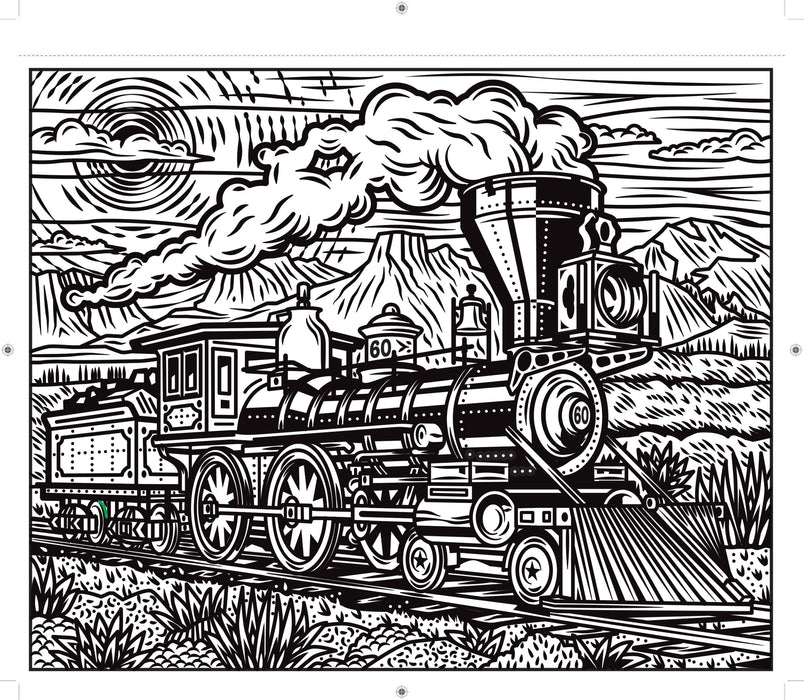 Usborne Trains Magic Painting Book