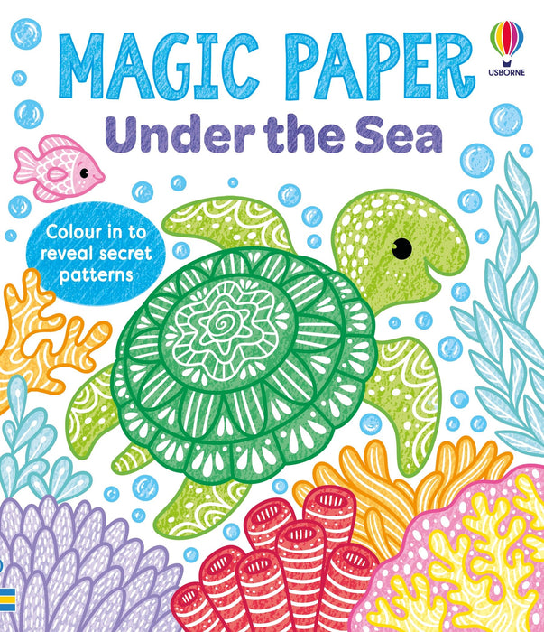 Usborne  Magic Paper Under The Sea Book