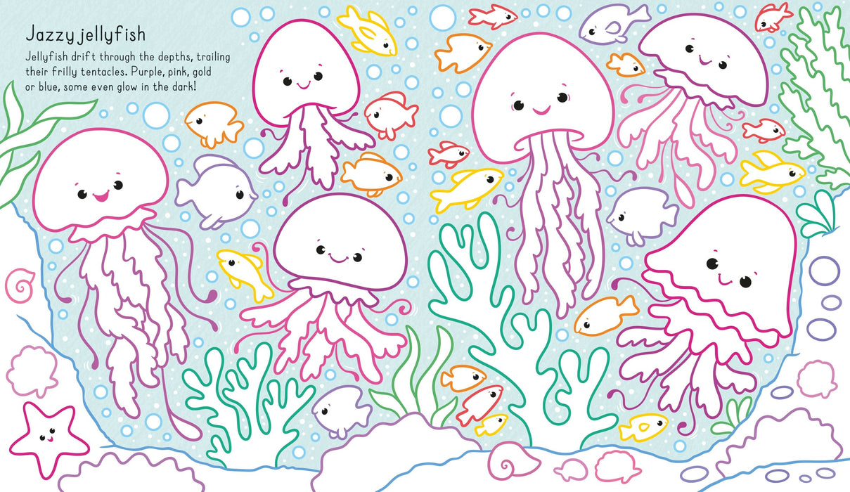 Usborne  Magic Paper Under The Sea Book