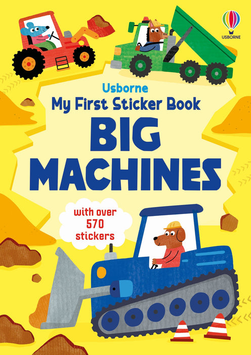 Usborne My First Sticker Book Big Machines
