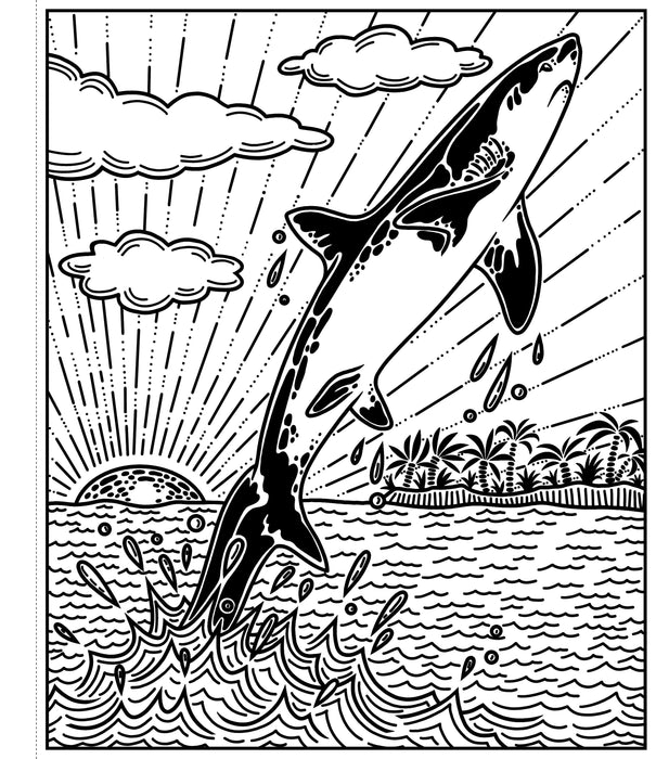 Usborne Sharks Magic Painting Book