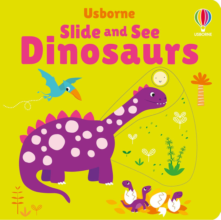 Usborne  Slide And See Dinosaurs Book