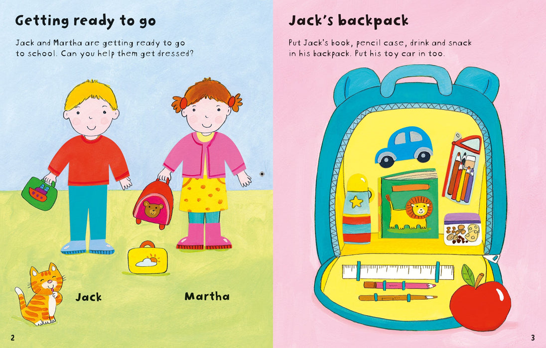 Usborne Starting School Sticker Book