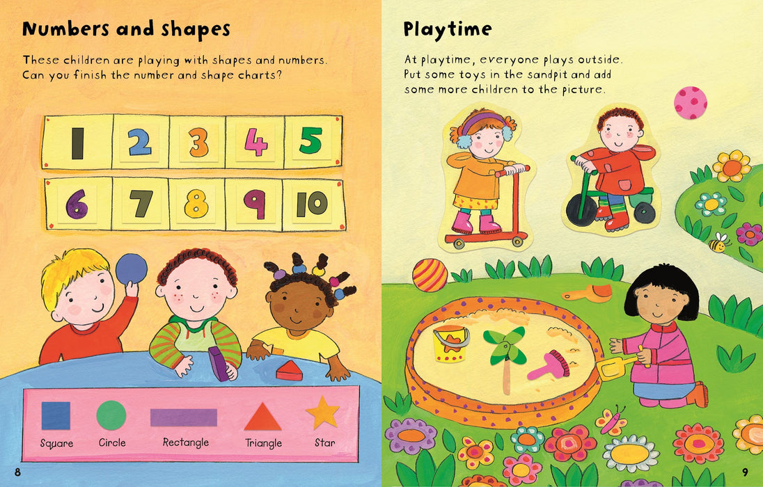 Usborne Starting School Sticker Book