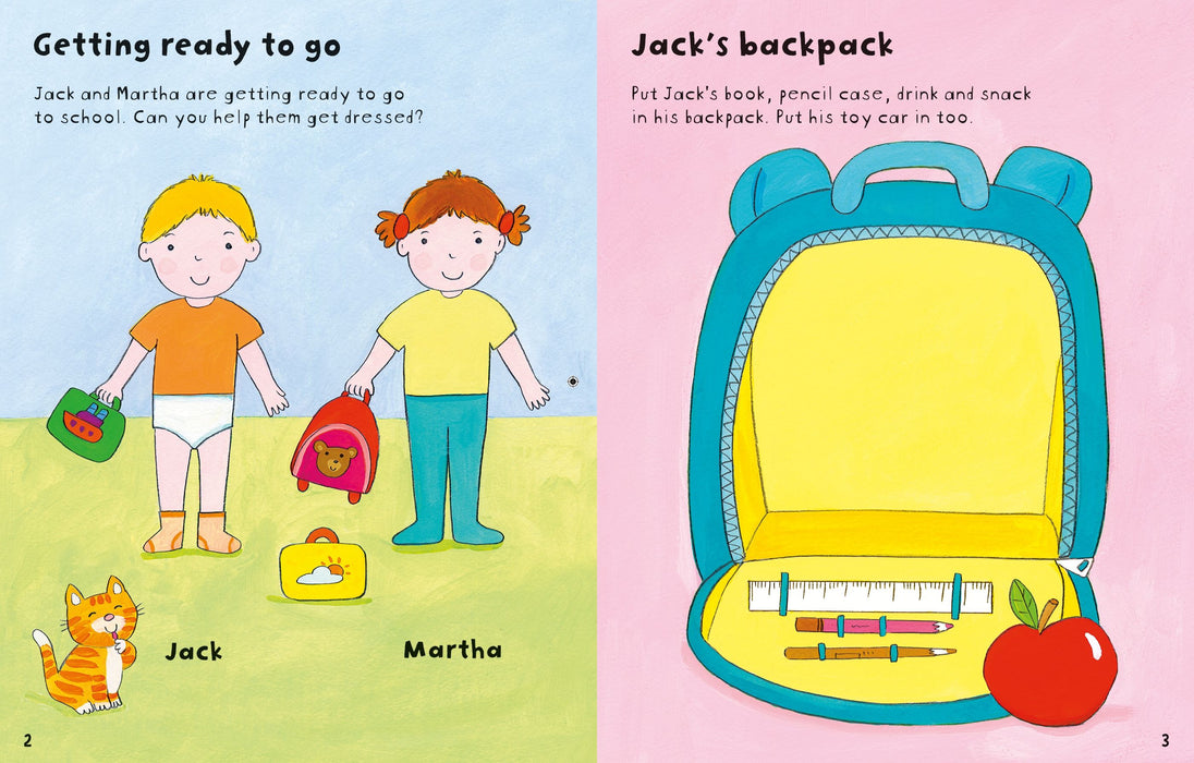 Usborne Starting School Sticker Book