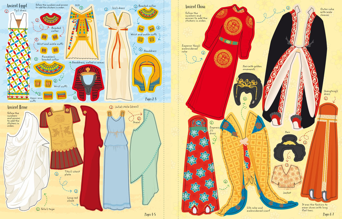 Usborne Sticker Dolly Dressing Fashion Long Ago Maple Gifts Usborne Sticker Dolly Dressing Fashion Long Ago Maple Gifts