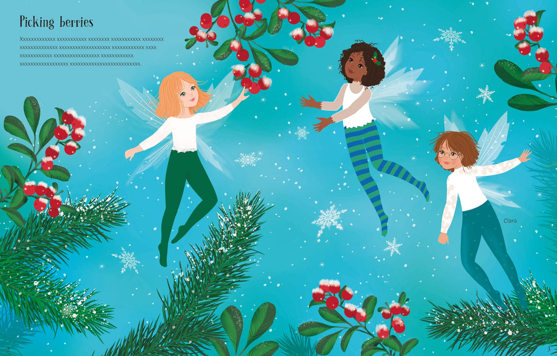 Usborne Sticker Dolly Dressing Christmas Fairies