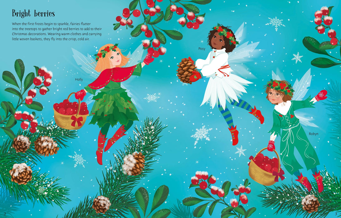 Usborne Sticker Dolly Dressing Christmas Fairies