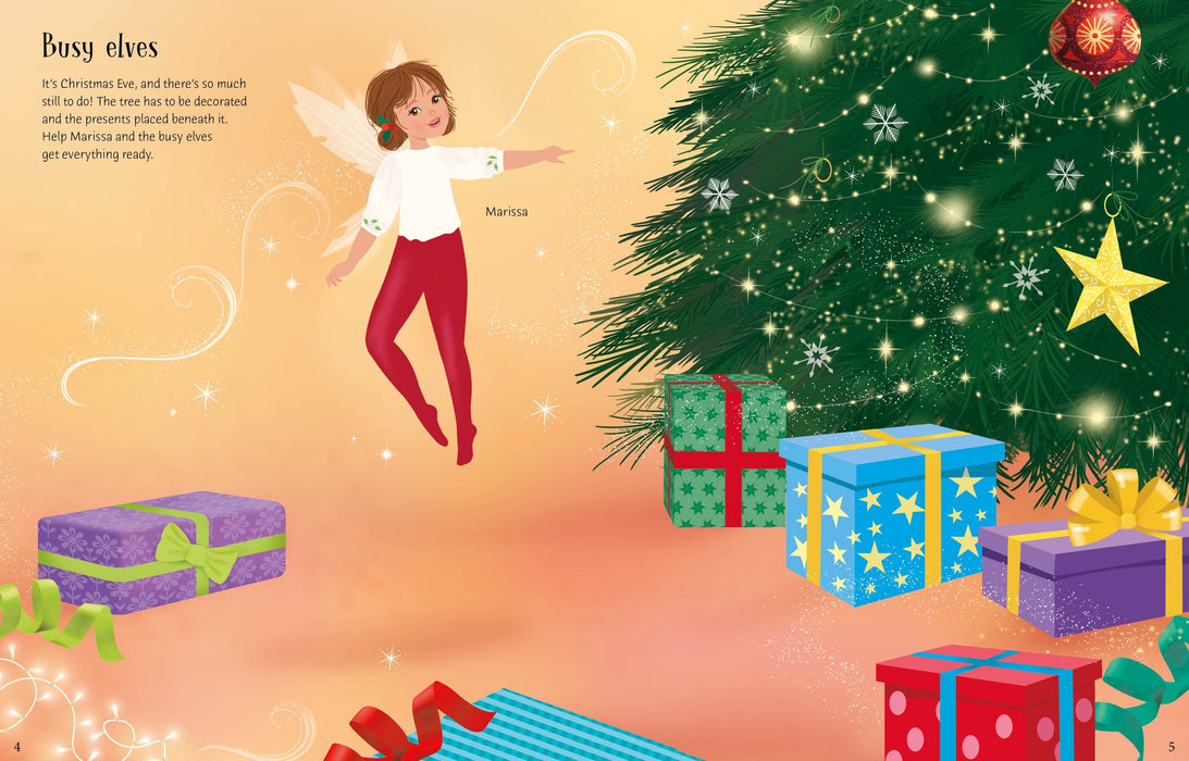 Usborne Sticker Dolly Dressing Christmas Fairies