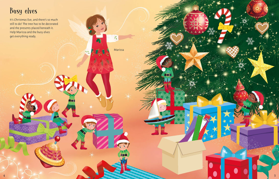 Usborne Sticker Dolly Dressing Christmas Fairies