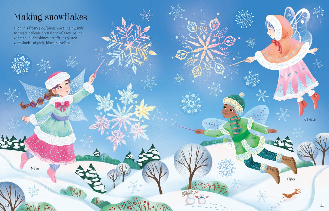 Usborne Sticker Dolly Dressing Crystal Fairies Book