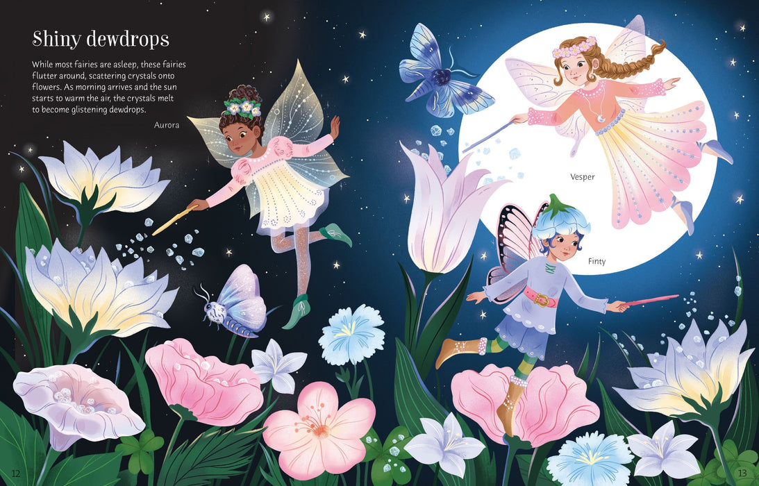 Usborne Sticker Dolly Dressing Crystal Fairies Book