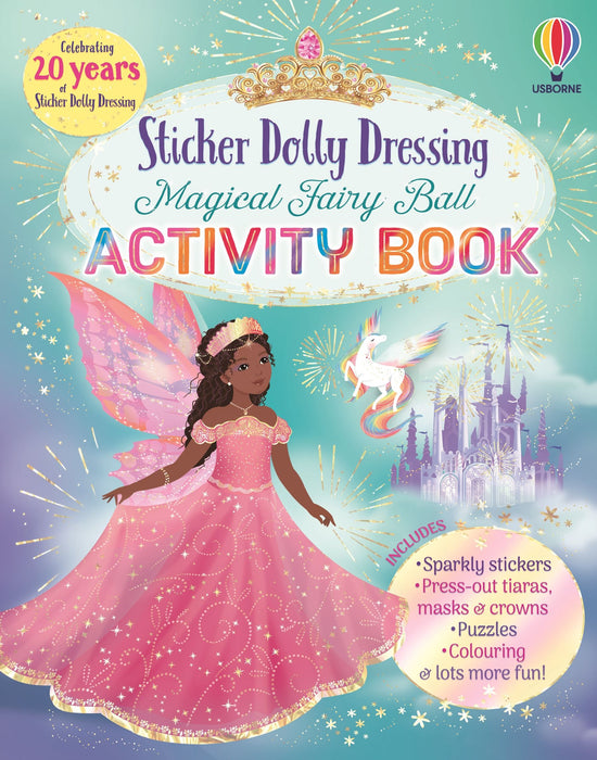 Usborne Sticker Dolly Dressing Magical Fairy Ball Activity Book