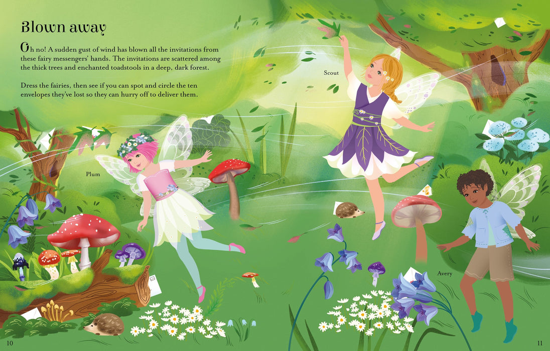 Usborne Sticker Dolly Dressing Magical Fairy Ball Activity Book