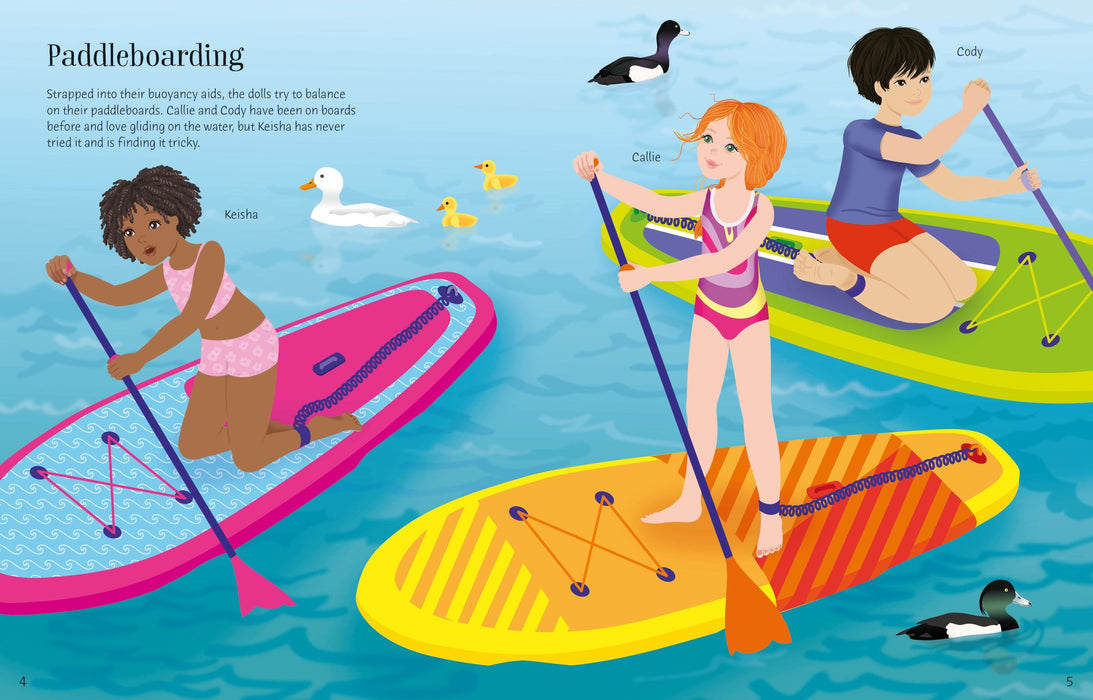 Usborne Sticker Dolly Dressing Summer Camp