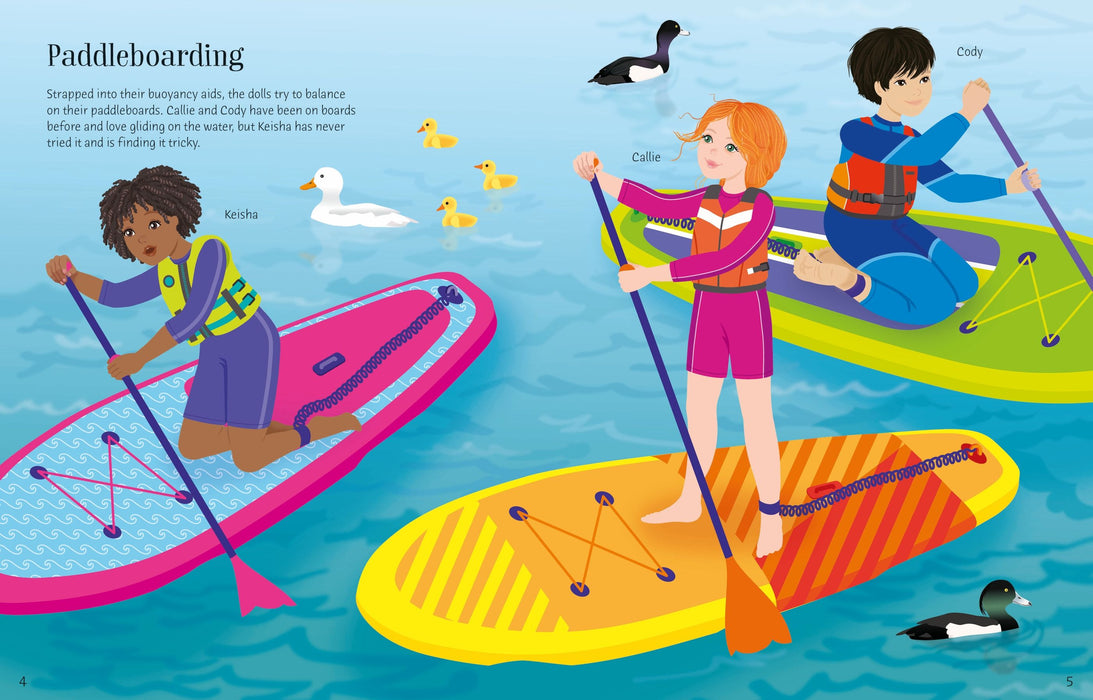 Usborne Sticker Dolly Dressing Summer Camp