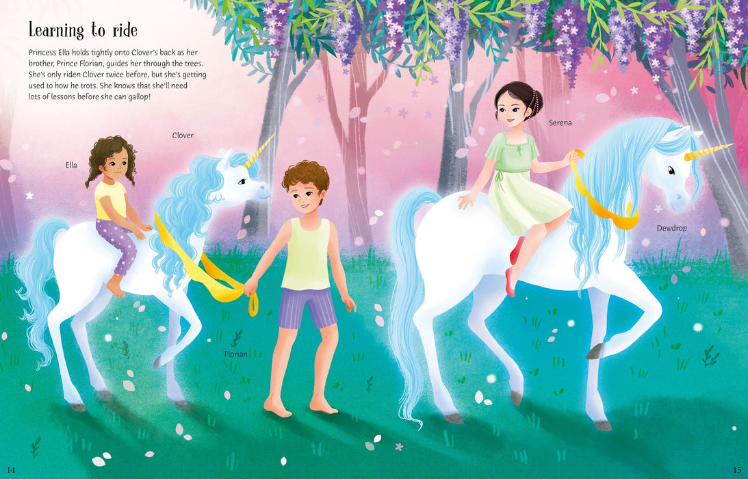 Usborne Sticker Dolly Dressing Unicorn Princesses