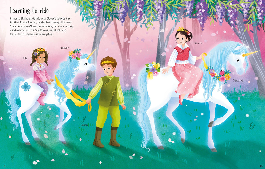 Usborne Sticker Dolly Dressing Unicorn Princesses