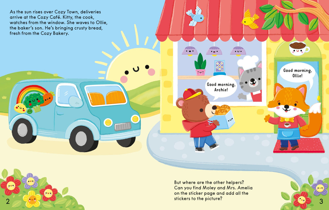 Usborne The Cosy Cafe Sticker Book