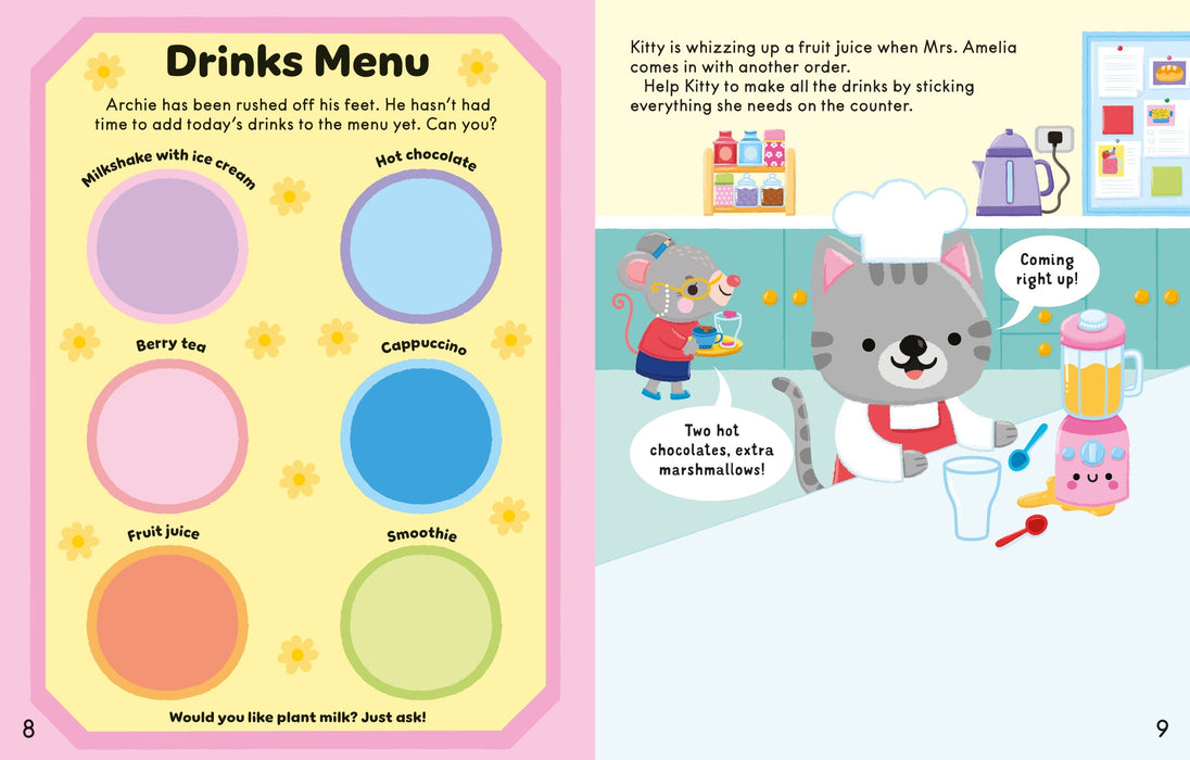 Usborne The Cosy Cafe Sticker Book