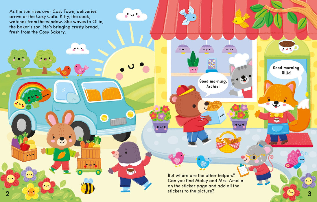 Usborne The Cosy Cafe Sticker Book