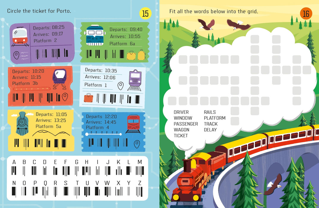 Usborne Things To Do On A Train Journey Book