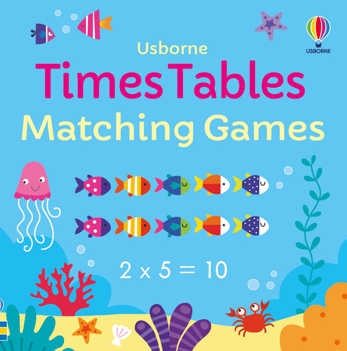 Usborne Times Tables Matching Games And Book