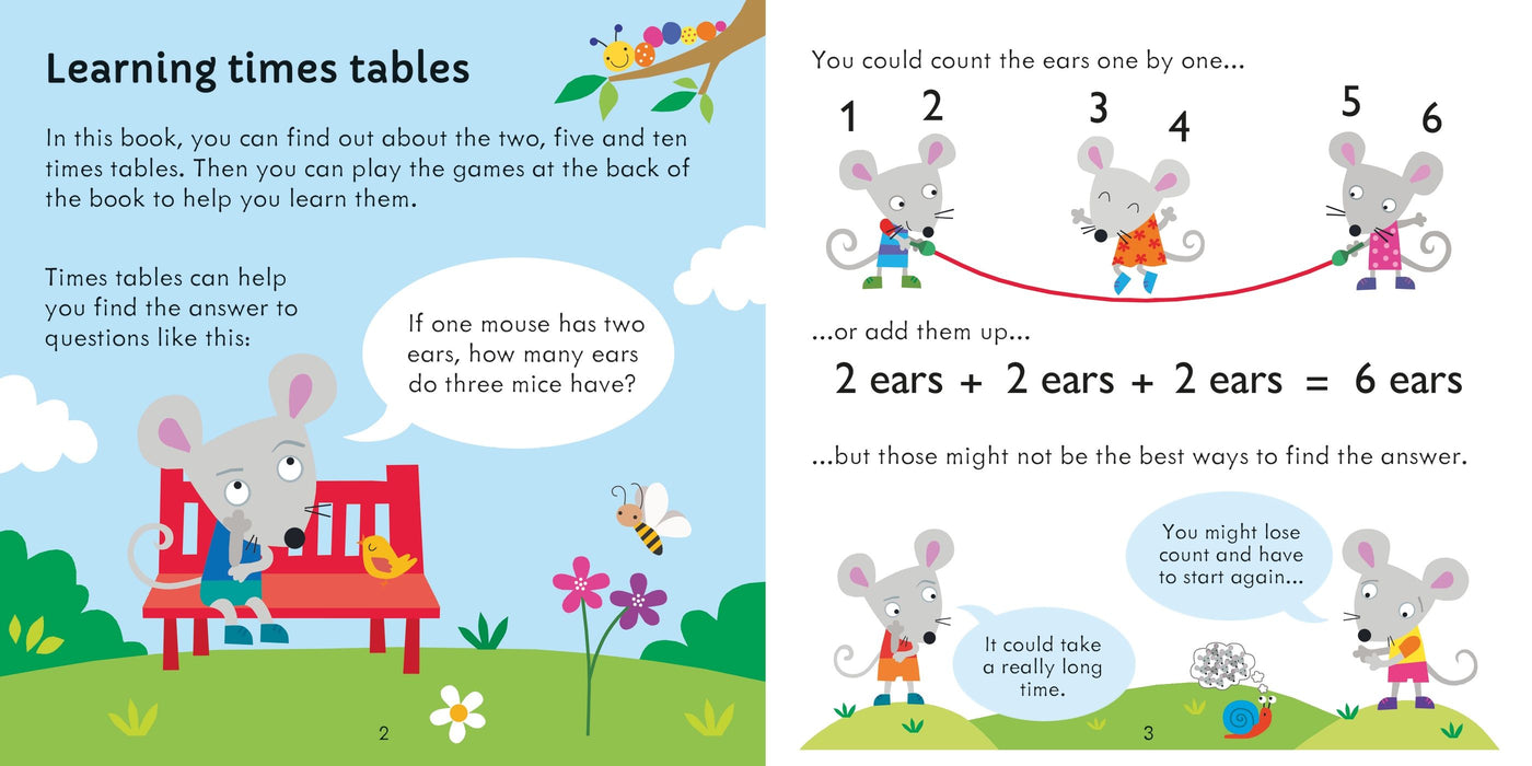 Usborne Times Tables Matching Games And Book