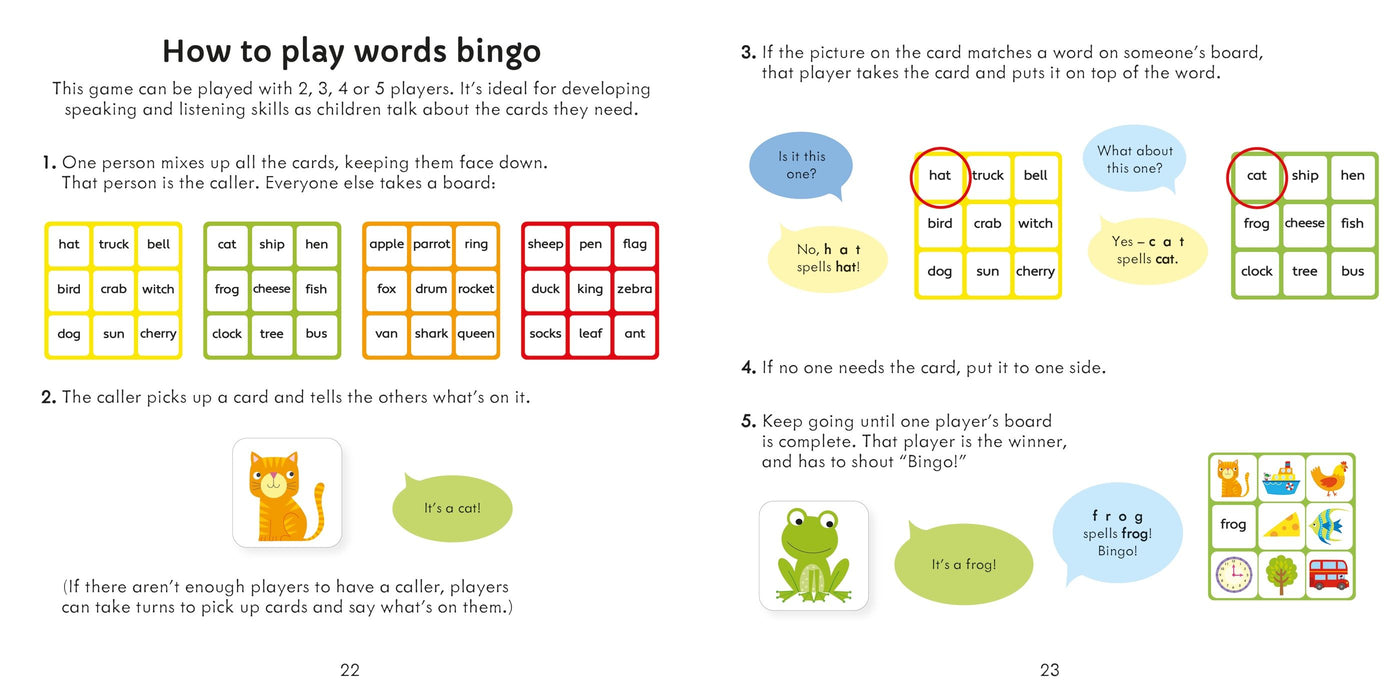Usborne Words Matching Games and Book