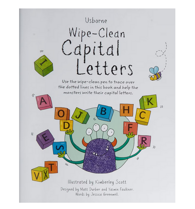 Usborne Wipe-Clean Capital Letters