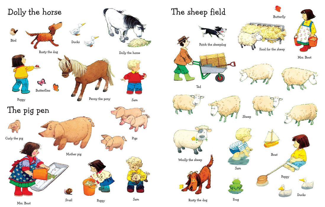 Usborne Poppy and Sam's Farm Sticker Book