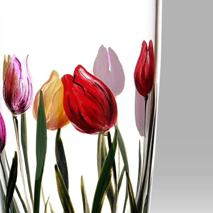 Nobile Glassware Rainbow Tulips Cylinders 25cm Vase