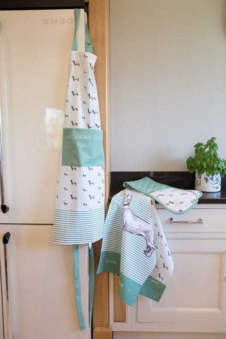 KitchenCraft Dachshund Tea Towel Set of 2