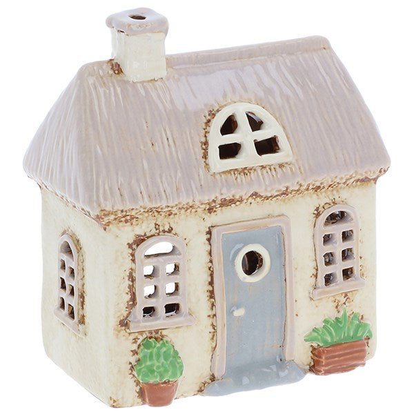 Village Pottery Garden Thatch House Tealight