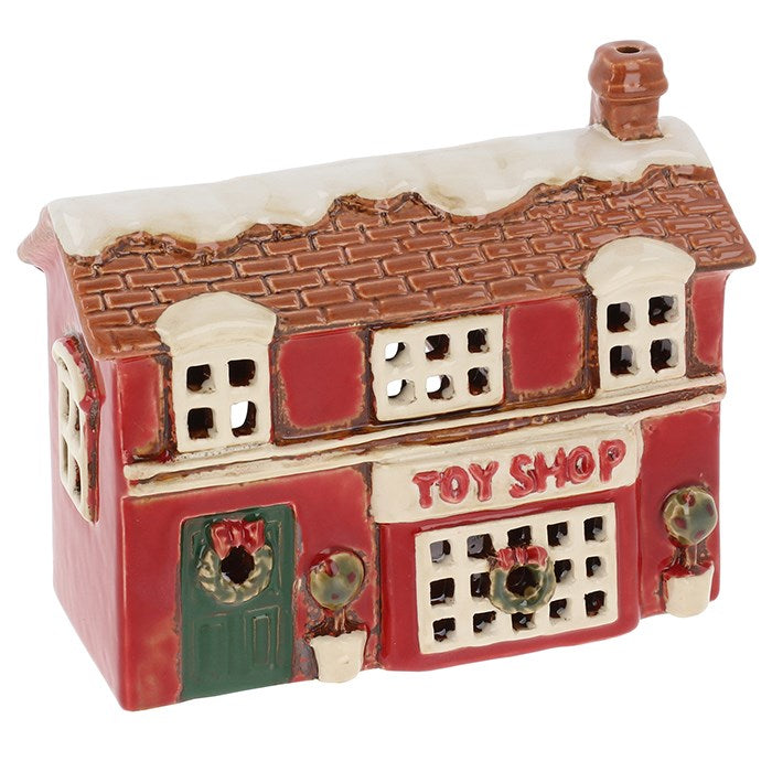 Village Pottery Xmas Toy Shop Tealight