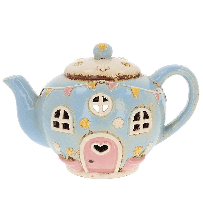 Village Pottery Teapot Round Tealight