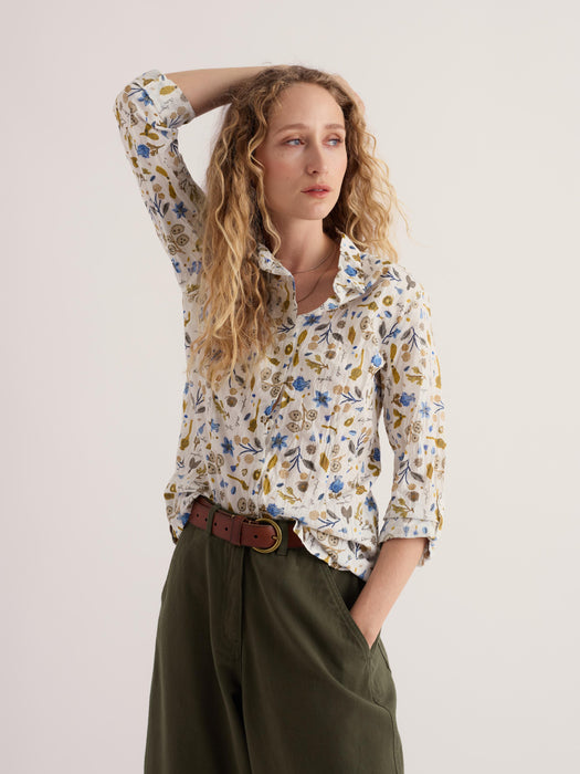 Seasalt Women's Larissa Shirt In Seed Collecting Chalk