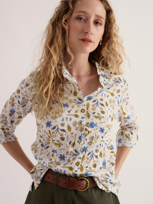 Seasalt Women's Larissa Shirt In Seed Collecting Chalk
