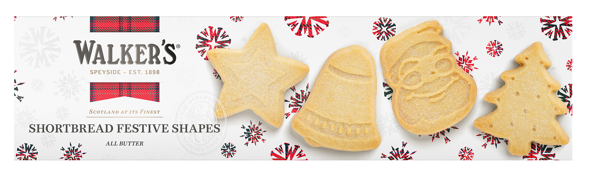Walker's Festive Shapes Shortbread Biscuit